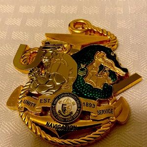 Navy CPO challenge coin: JEBLCFS CPOA coin